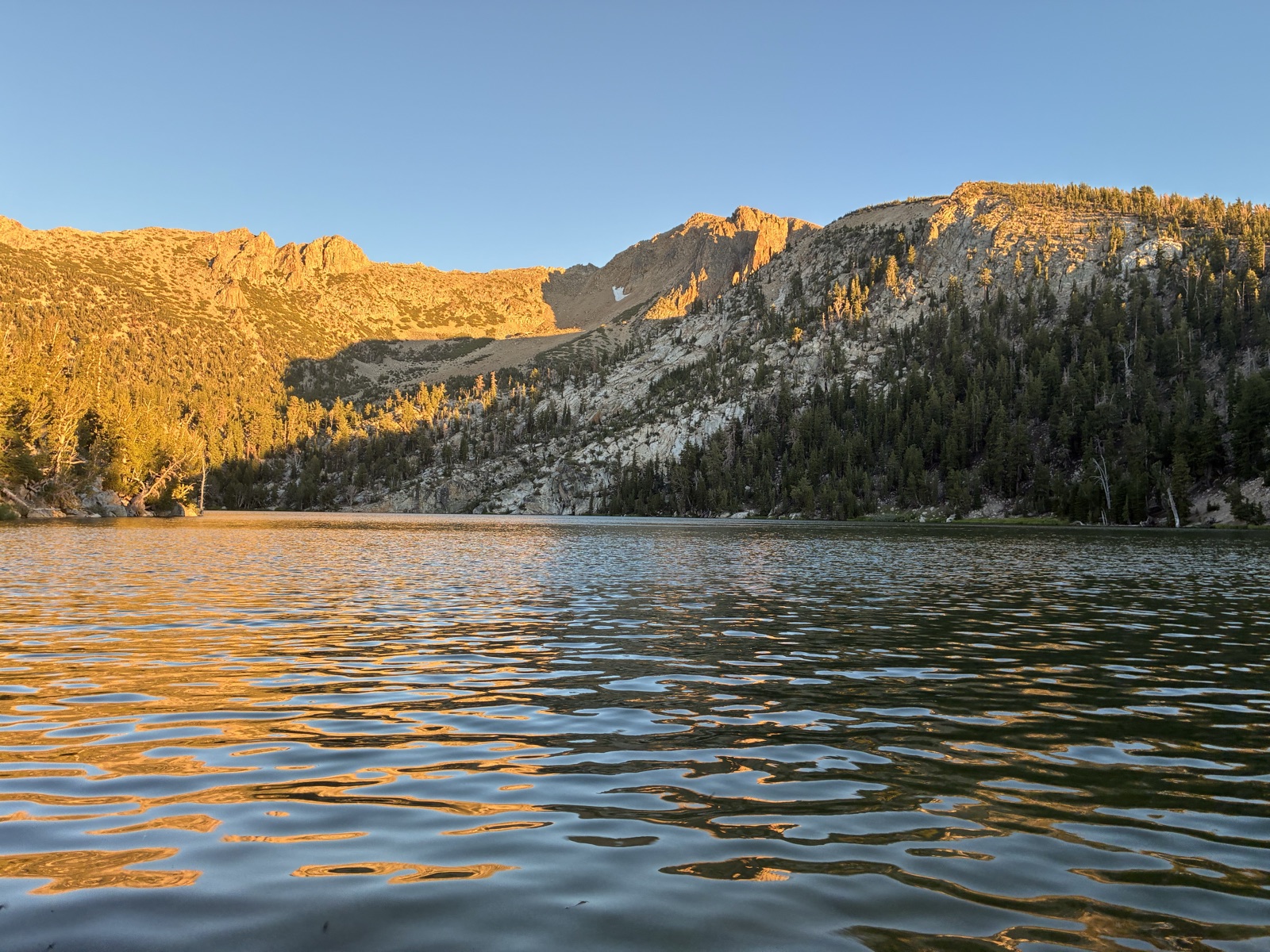 Alpenglow on Star Lake.