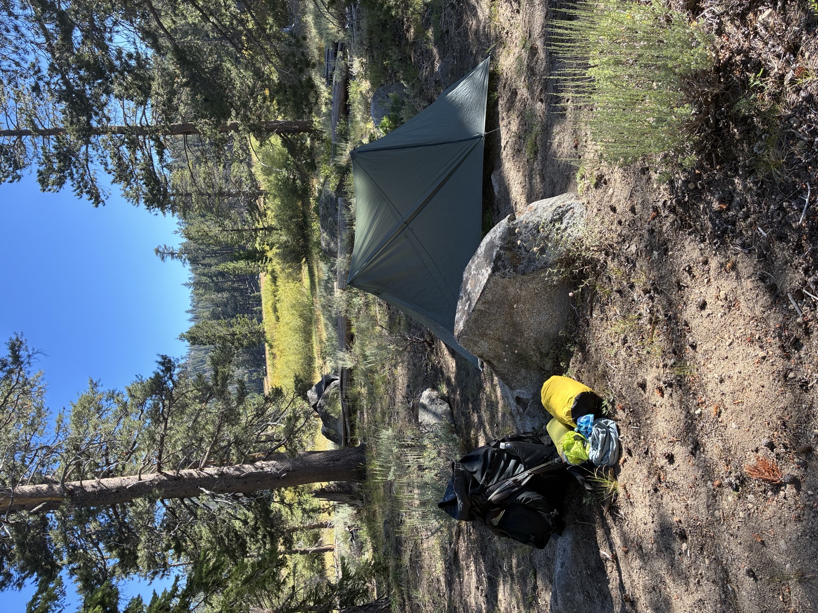 Day two camp at Big Meadow.