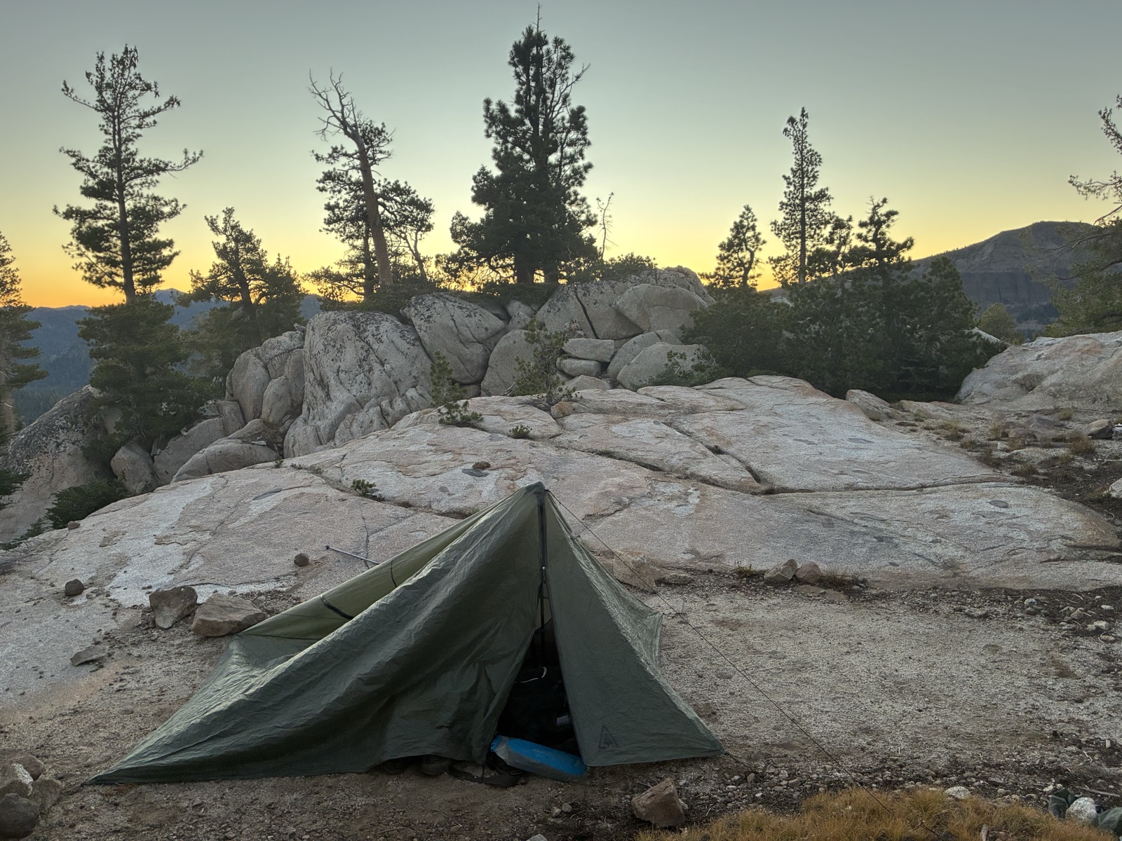 Day three tent spot.