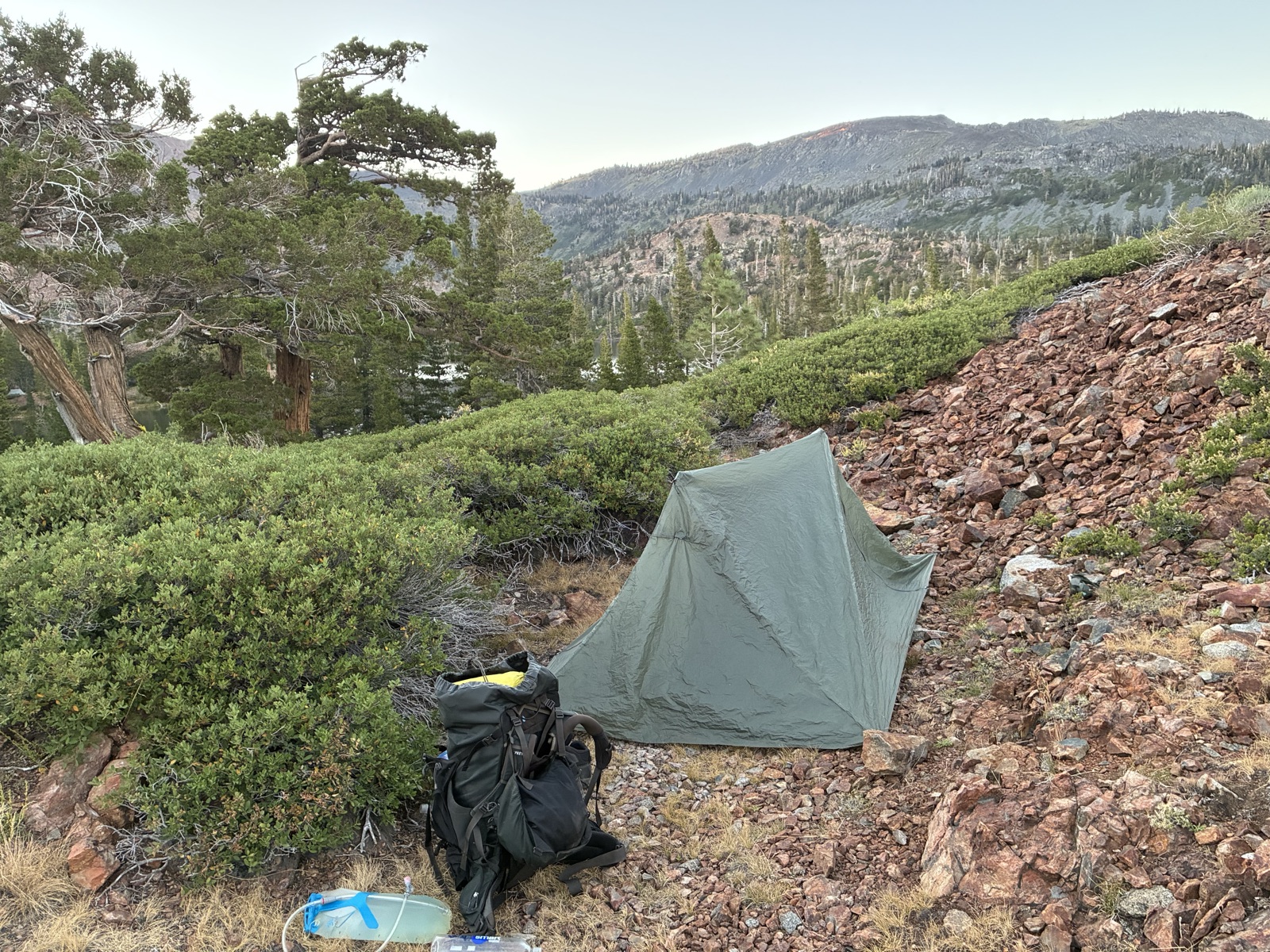 Night four camp.