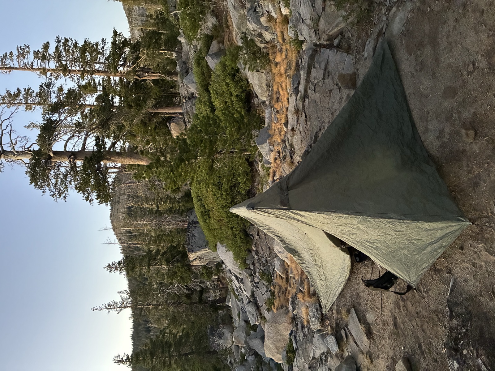 Night five camp.