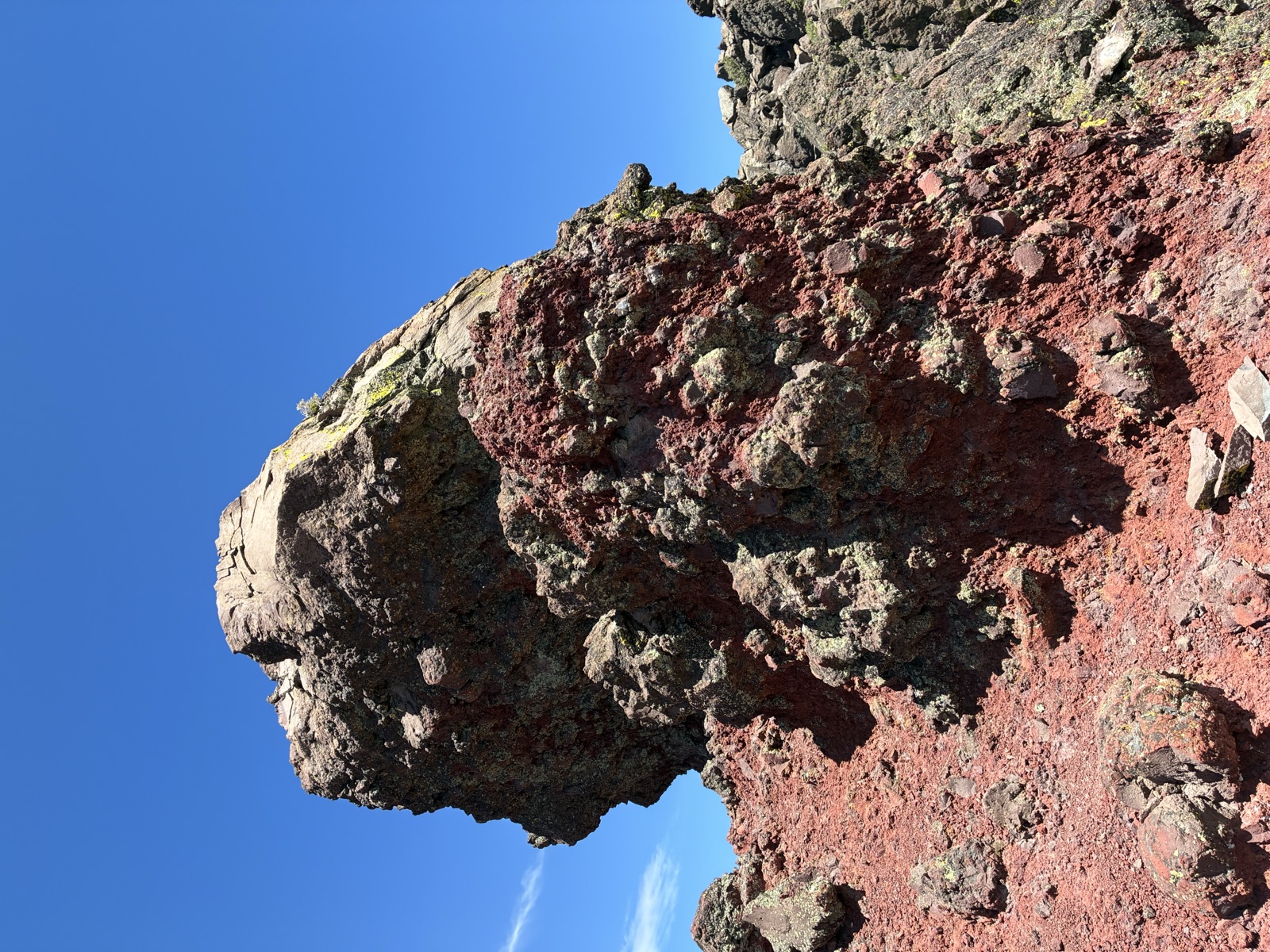Hardened lava on the way to Twin Peaks.