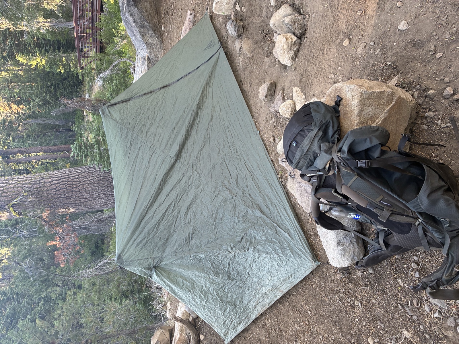 Night seven camp.