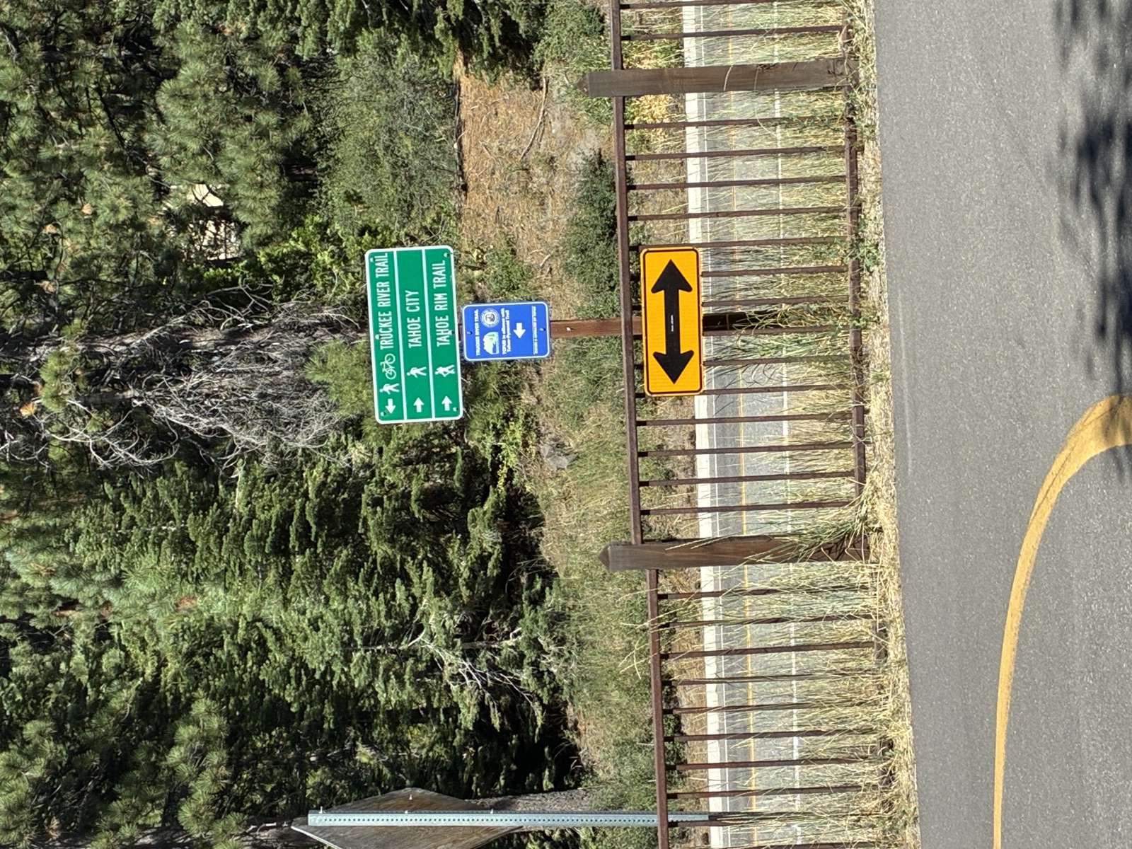 Entering Tahoe City.
