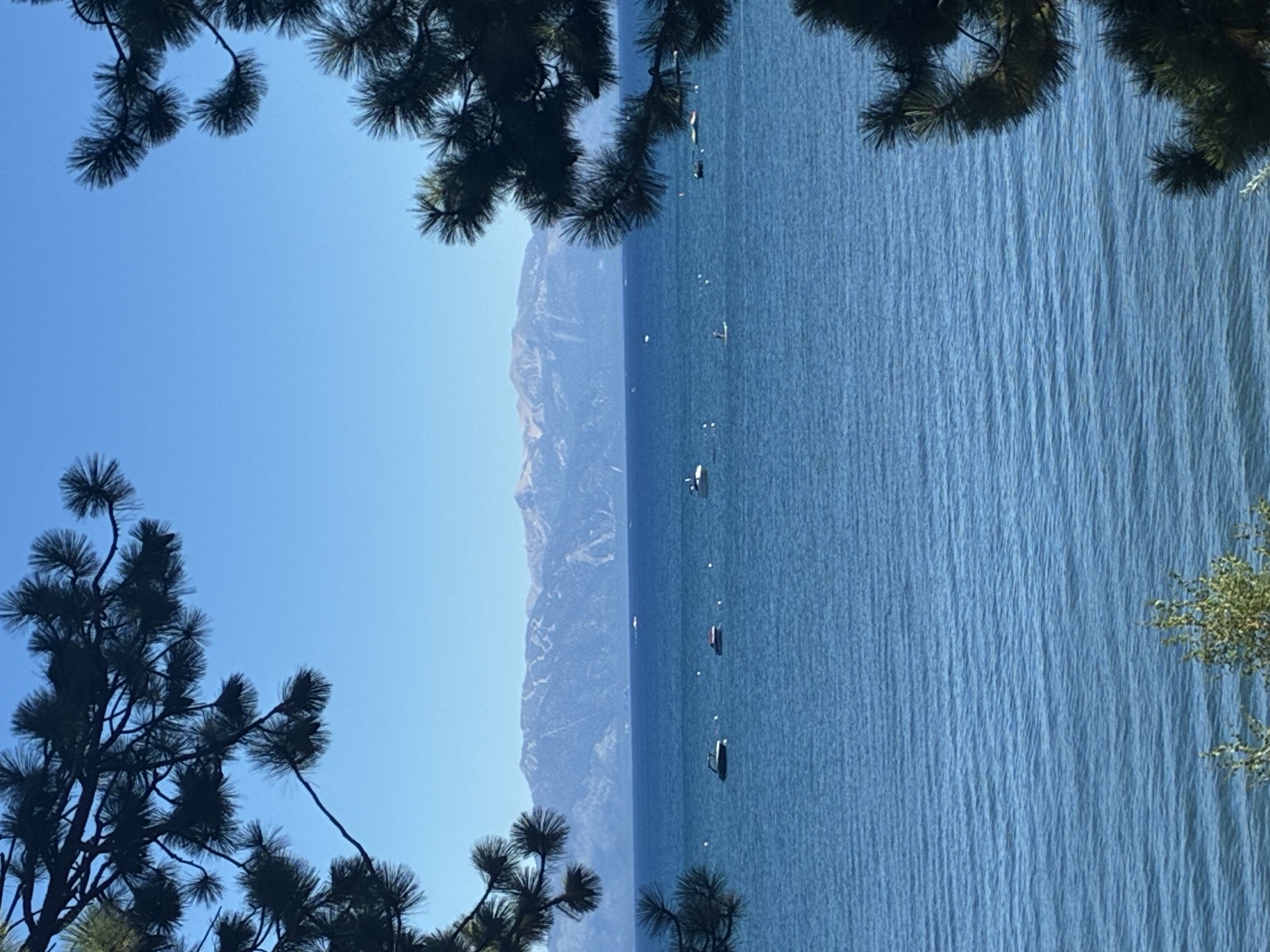 The lake from Tahoe City.